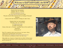 Tablet Screenshot of kaptainkarl.com